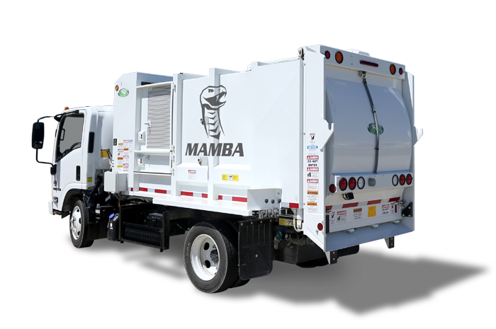 Rear Left Side View of a New Way Mamba Satellite Side Loader